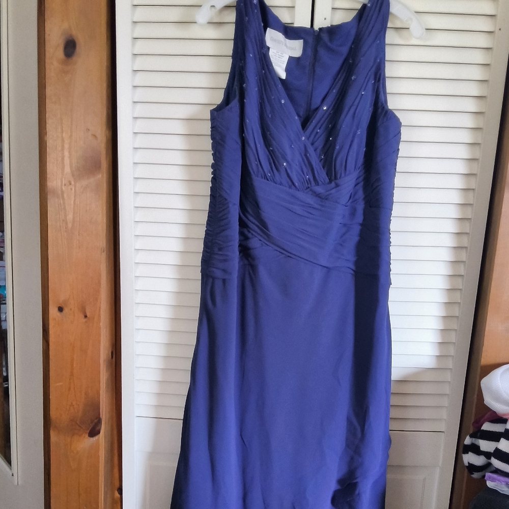 Elegant Blue Sleeveless Dress